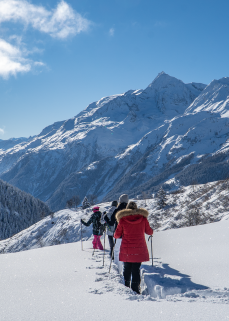 SNOWSHOEING