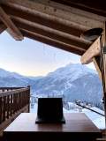 Panorama depuis le chalet l'Ourson à La Rosière