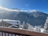 Vue balcon, Appartement Les Mélèzes, Chalet Les Airelles, La Rosière, vue 1