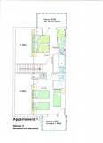 Plan de l'appartement APTN2, Le Planica, La Rosière, niveau 3