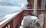 Balcon en hiver, Appartement BUG4, Le Bugatti, La Rosière, vue 2