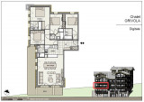 Plan appartement Digitale RIT002, Chalet Grivola, La Rosière