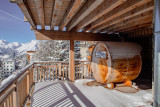 Terrasse, Appartement ALP03, Les Alpages, La Rosière, vue 1, hiver