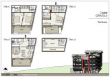 Plan appartement Gentiane RIT005, Chalet Grivola, La Rosière