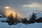 Panorama hiver, Studio cabine CR09A, Les Chalets de La Rosière, vue 2