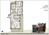 Plan appartement Muscari RIT006, Chalet Grivola, La Rosière