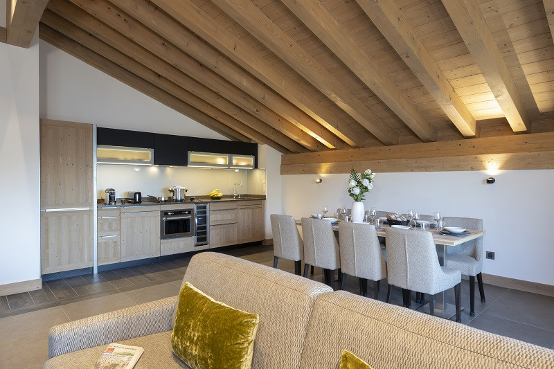 Cuisine, Suite Appartement Exécutive, hôtel Alpen Lodge, La Rosière