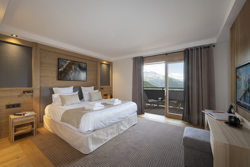 Chambre Deluxe, hôtel Alpen Lodge, La Rosière, vue 1