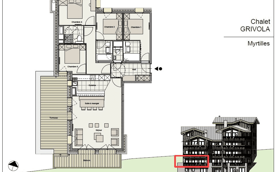 Appartement Myrtilles-8 personnes - 4 chambres Appartement Myrtilles-8 personnes - 4 chambres