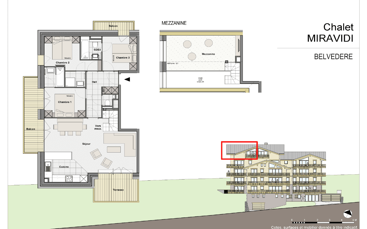 Apartment Belvedere-6 people -  3 bedrooms
