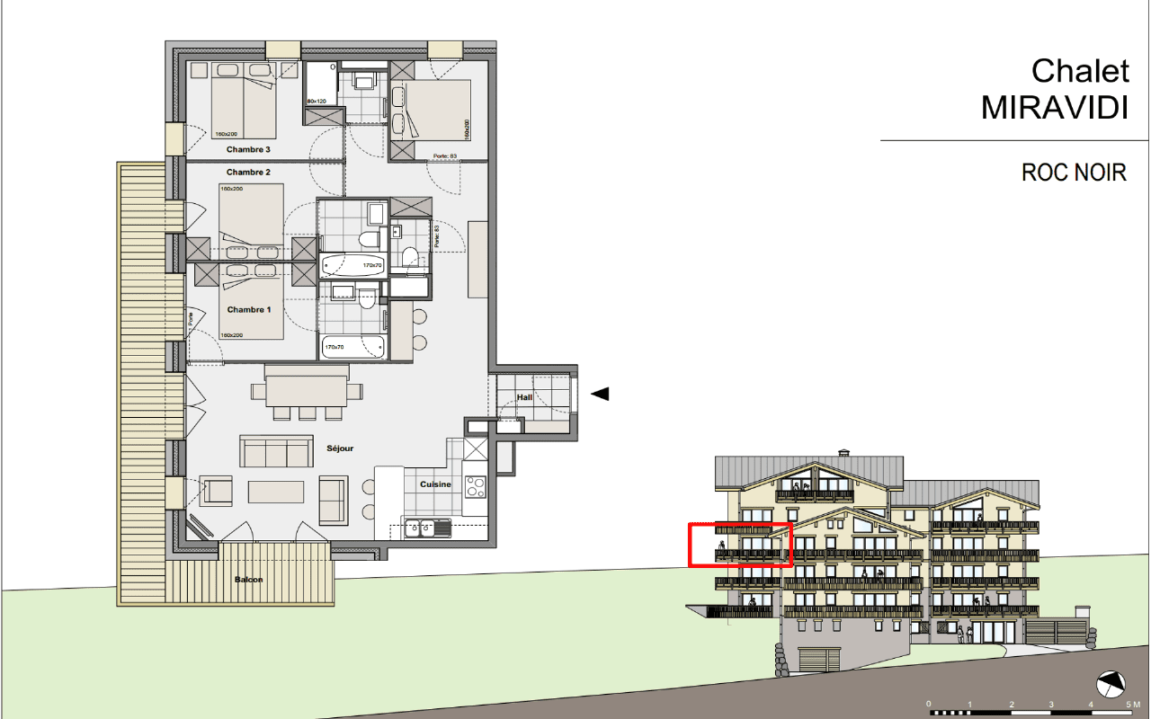 Appartement Roc Noir-8 personnes - 4 chambres Appartement Roc Noir-8 personnes - 4 chambres