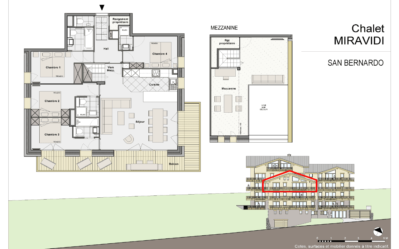 Appartement San Bernardo-8 personnes - 4 chambres + mezzanine Appartement San Bernardo-8 personnes - 4 chambres + mezzanine