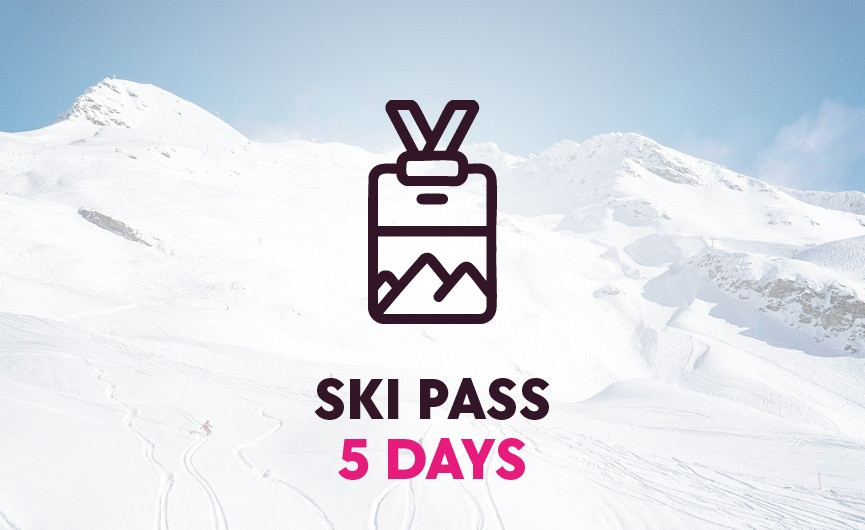 5-day ski pass, Espace San Bernardo