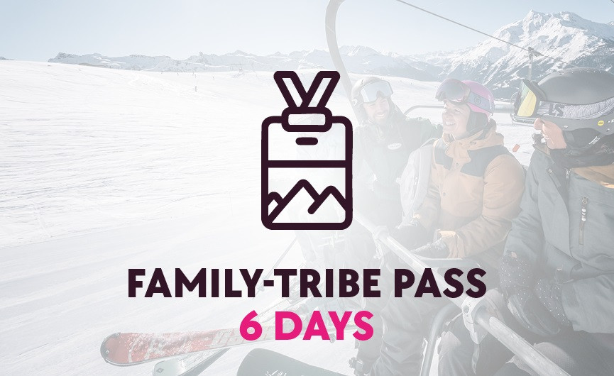 6-day Family-Tribe Ski Pass, Espace San Bernardo