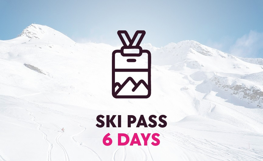 6-day ski pass, Espace San Bernardo