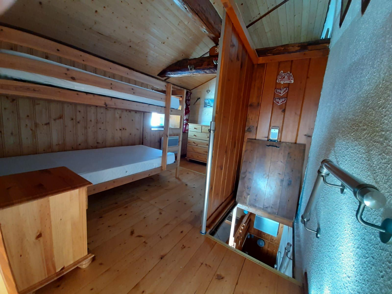 Chambre avec lits superposés, Chalet d'alpage EU001, La Rosière