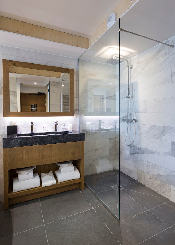 Salle de bain Chambre Excellence 30m² la rosiere hotel alparena chambre excellence salle de bain