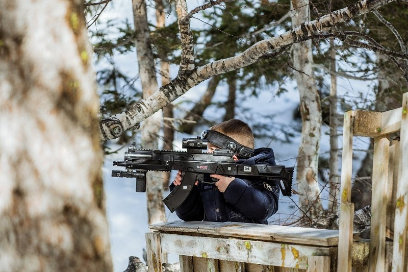 Lasergame dans la forêt de La Rosière