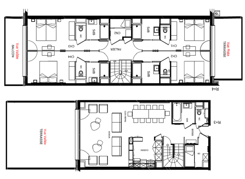 Appartement 12 personnes au pied des pistes
