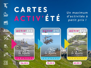 Cartes Activ'été, La Rosière Réservation