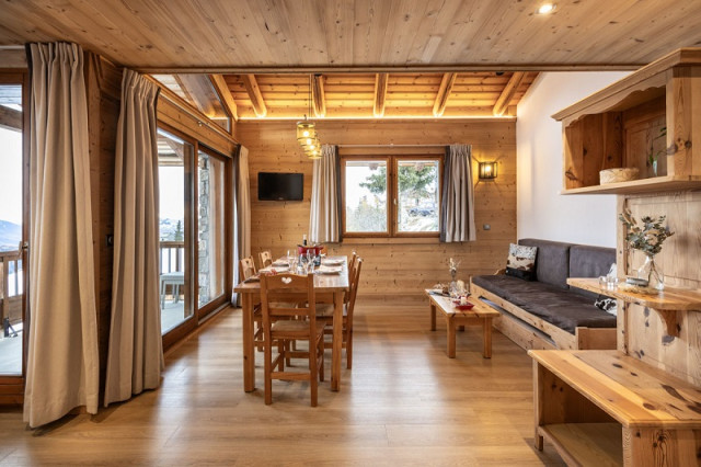 Séjour, Appartement CRYS4, Chalet Le Crystal, La Rosière, vue 2