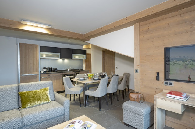 Séjour, Appartement 4P8PERS, Alpen Lodge, La Rosière, vue 2