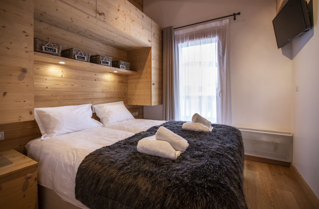 Chambre 1, Appartement Dahu RIT005, Résidence Miravidi, La Rosière