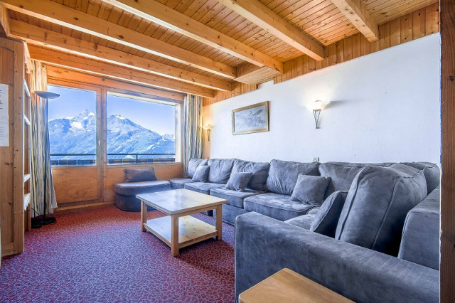 Salon, Appartement 6P12, Résidence Le Panoramic, La Rosière