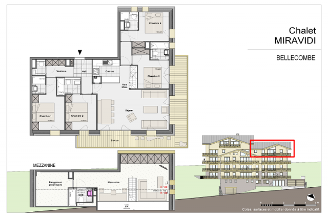 Plan appartement Bellecombe RIT001, Résidence Miravidi, La Rosière plan-appartement-bellecombe-RIT001-residence-miravidi-la-rosiere