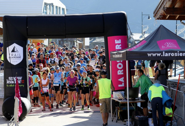 Départ du Trail de La Rosière Départ du Trail de La Rosière