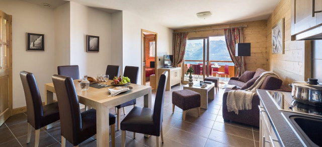 Séjour, Appartement 2P4, Le Lodge Hemera, La Rosière, vue 1