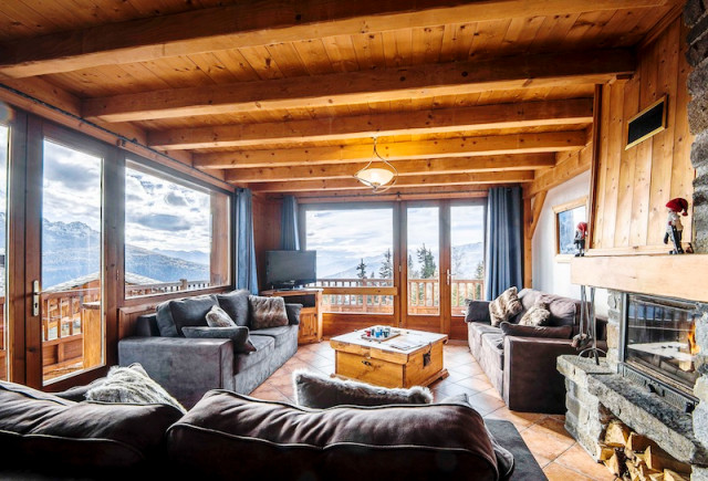 Séjour, Appartement Belina, Chalet l'Ourson, La Rosière, vue 1