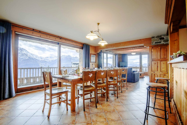 Séjour, Appartement Belina, Chalet l'Ourson, La Rosière, vue 4