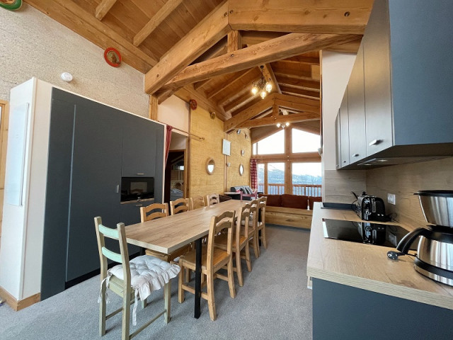 Cuisine, appartement ECOEURANTE, Le Schatzi, La Rosière, vue 2 Cuisine, appartement ECOEURANTE, Le Schatzi, La Rosière, vue 2