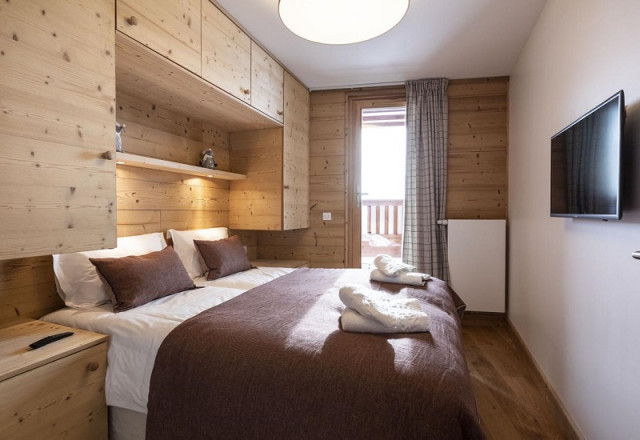 Chambre 2, Appartement Gentiane RIT005, Chalet Grivola, La Rosière