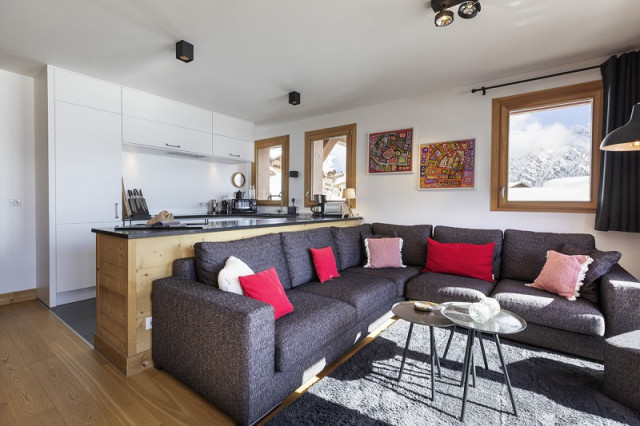 Séjour, Appartement Muscari RIT006, Chalet Grivola, La Rosière, vue 3 sejour-appartement-muscari-RIT006-chalet-grivola-la-rosiere-vue-3