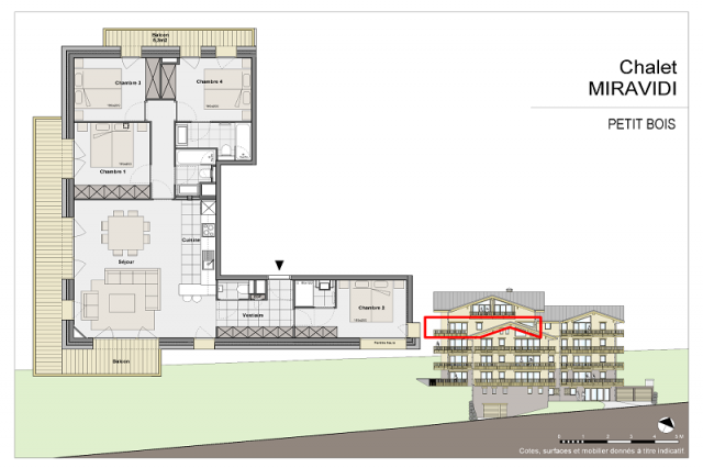 Plan appartement Petit Bois RIT013, Résidence Miravidi, La Rosière plan-appartement-petit-bois-RIT013-residence-miravidi-la-rosiere