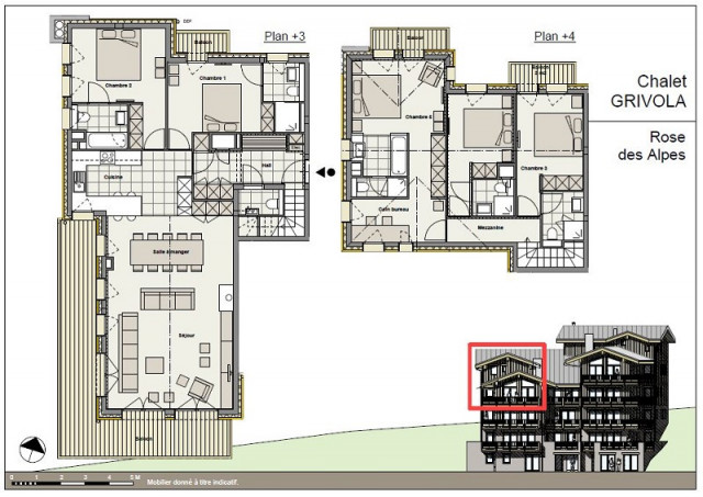 Plan appartement Rose des Alpes RIT008, Chalet Grivola, La Rosière plan-appartement-rose-des-alpes-RIT008-chalet-grivola-la-rosiere