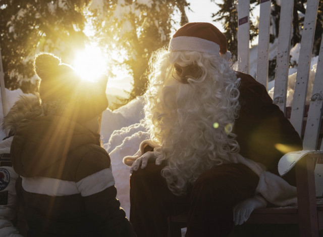 Rencontre magique avec Le Père Noël à La Rosière
