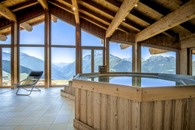 Espace spa de la résidence Le Panoramic, La Rosière, vue 2 Espace spa de la résidence Le Panoramic, La Rosière, vue 2
