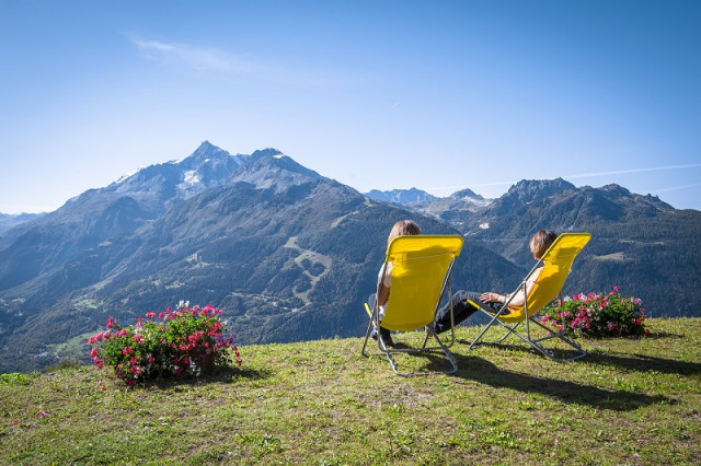 Jardin avec vue, Résidence Le Panoramic, La Rosière Jardin avec vue, Résidence Le Panoramic, La Rosière