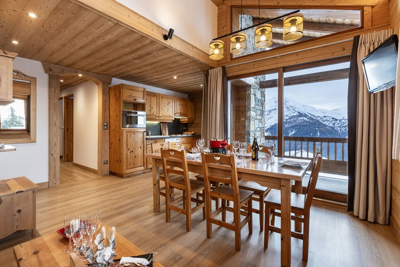 Séjour, Appartement CRYS4, Chalet Le Crystal, La Rosière, vue 3 Séjour, Appartement CRYS4, Chalet Le Crystal, La Rosière, vue 3