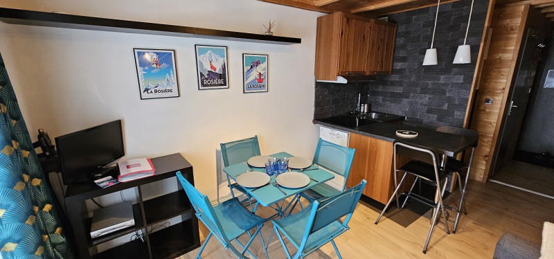 Séjour, Studio HR111, Les Hauts de La Rosière, La Rosière, vue 1