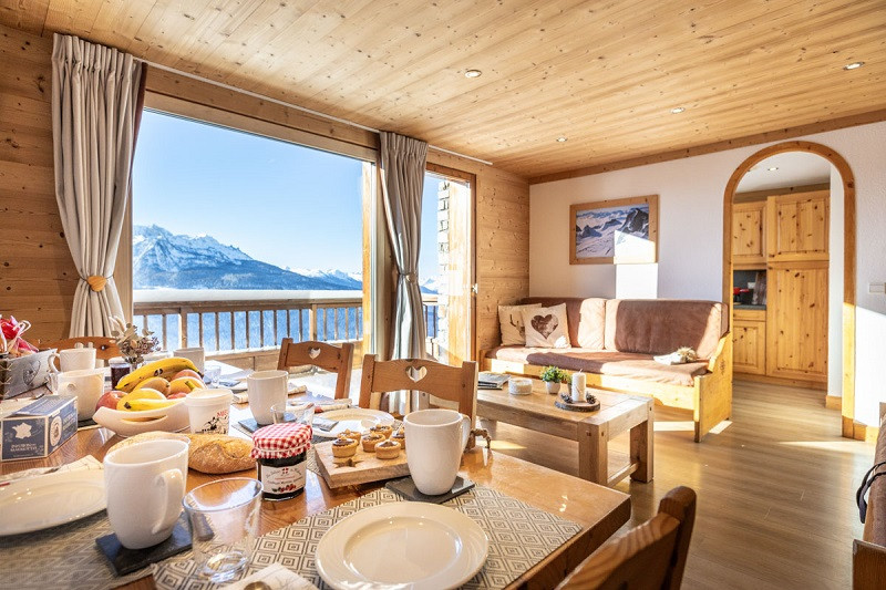 Séjour, Appartement CRYS6, Le Crystal, La Rosière, vue 3 Séjour, Appartement CRYS6, Le Crystal, La Rosière, vue 3