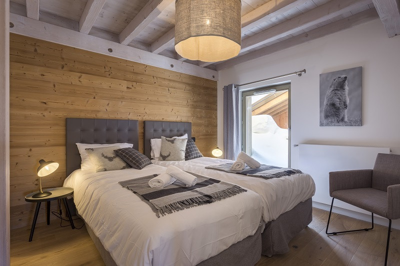 Chambre 1, Appartement 5 pièces, Le Hameau de Barthélémy, La Rosière