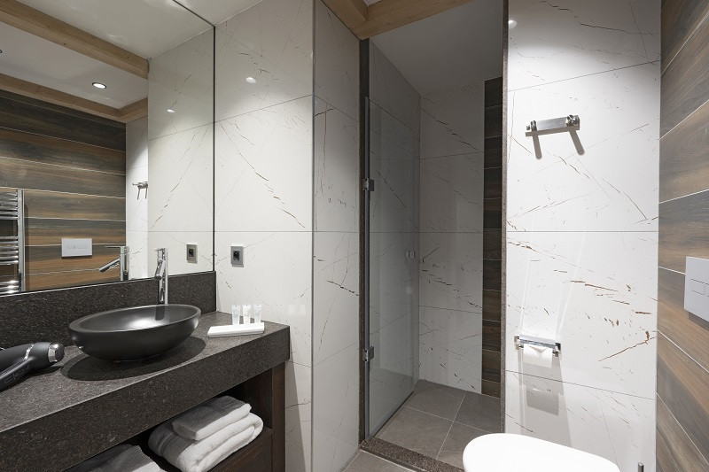 Salle de douche, Appartement 4P8PERS, Alpen Lodge, La Rosière Salle de douche, Appartement 4P8PERS, Alpen Lodge, La Rosière