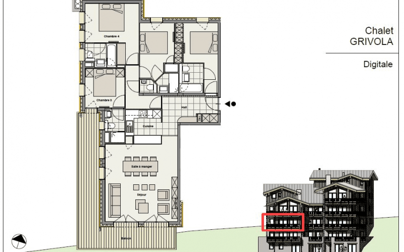 Apartment Digitale-8 people - 4 rooms