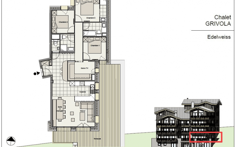 Apartment Edelweiss-8 people - 3 rooms + 1 TV room/bedroom Apartment Edelweiss-8 people - 3 rooms + 1 TV room/bedroom