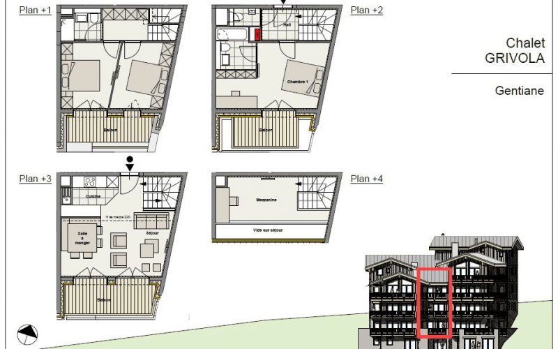 Appartement Gentiane-6 personnes - 3 chambres Appartement Gentiane-6 personnes - 3 chambres