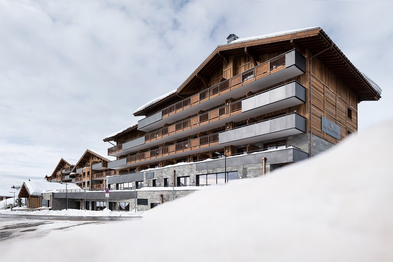 Extérieur de l'hôtel Alpen Lodge, La Rosière Extérieur de l'hôtel Alpen Lodge, La Rosière